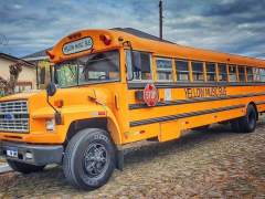 YELLOW SCHOOL BUS 1986, MOTOR FORD 6 CILINDROS TURBO DIESEL COM CâMBIO AUTOMÁTICO, TODO REVISADO imagem 2