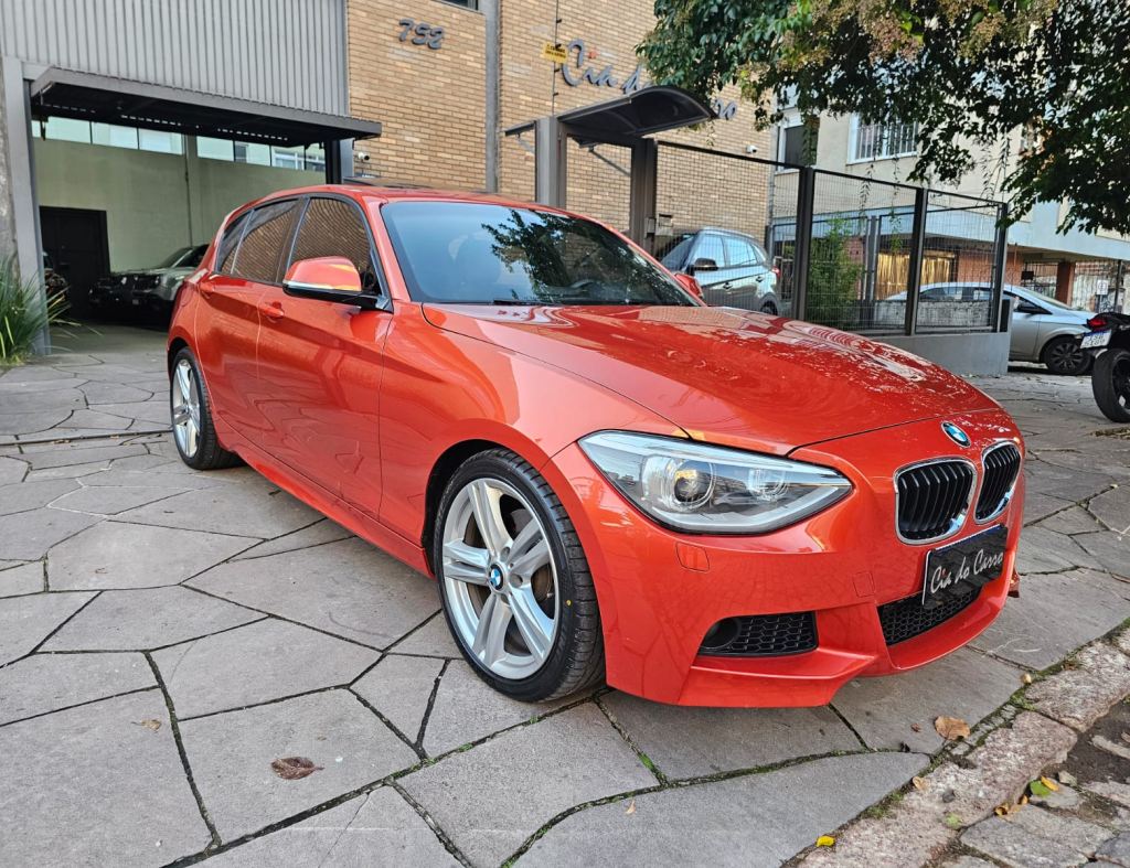 BMW 125i 2014, COM APENAS 77.000 KM, RARA COR FIRE ORANGE