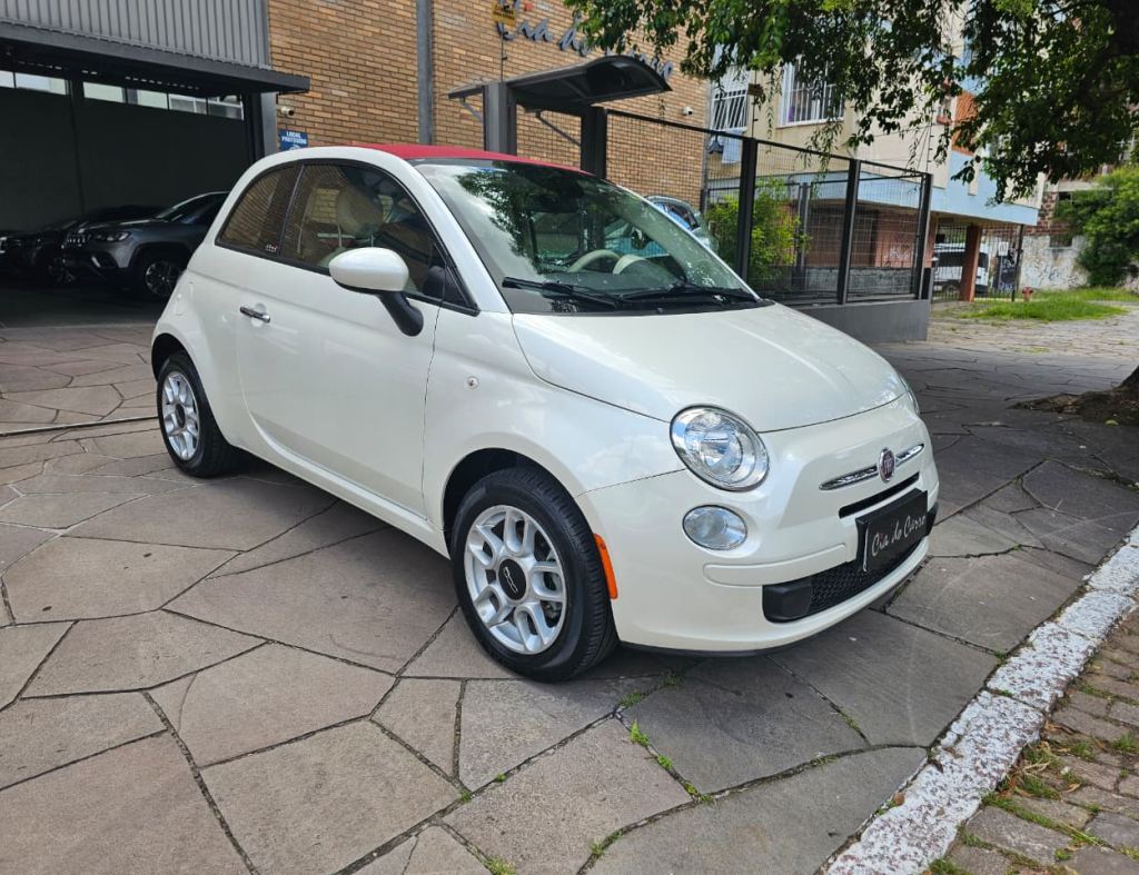 FIAT 500 CABRIO (TETO VERMELHO), IPVA 2026 PAGO