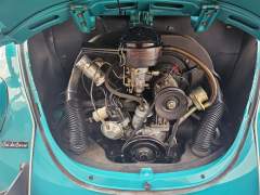 FUSCA 1300 1974 NA RARA COR VERDE MARÍTIMO, COM INTERIOR ORIGINAL NA COR AREIA, CARRO EM PERFEITO ESTADO DE ORIGINALIDADE, COM APENAS 105.000 KM ORIGINAIS imagem 13