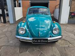FUSCA 1300 1974 NA RARA COR VERDE MARÍTIMO, COM INTERIOR ORIGINAL NA COR AREIA, CARRO EM PERFEITO ESTADO DE ORIGINALIDADE, COM APENAS 105.000 KM ORIGINAIS imagem 2