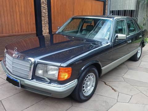MERCEDES BENZ 280 S 1985, COM 93.000 KM ORIGINAIS, COMPLETA COM TETO SOLAR, ESTADO IMPECÁVEL, TODA ORIGINAL, NUNCA RESTAURADO COM PLACAS PRETAS